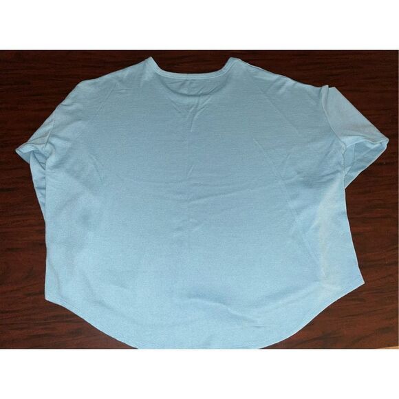 Time and Tru Light Blue Long Sleeve Blouse - Picture 2 of 5